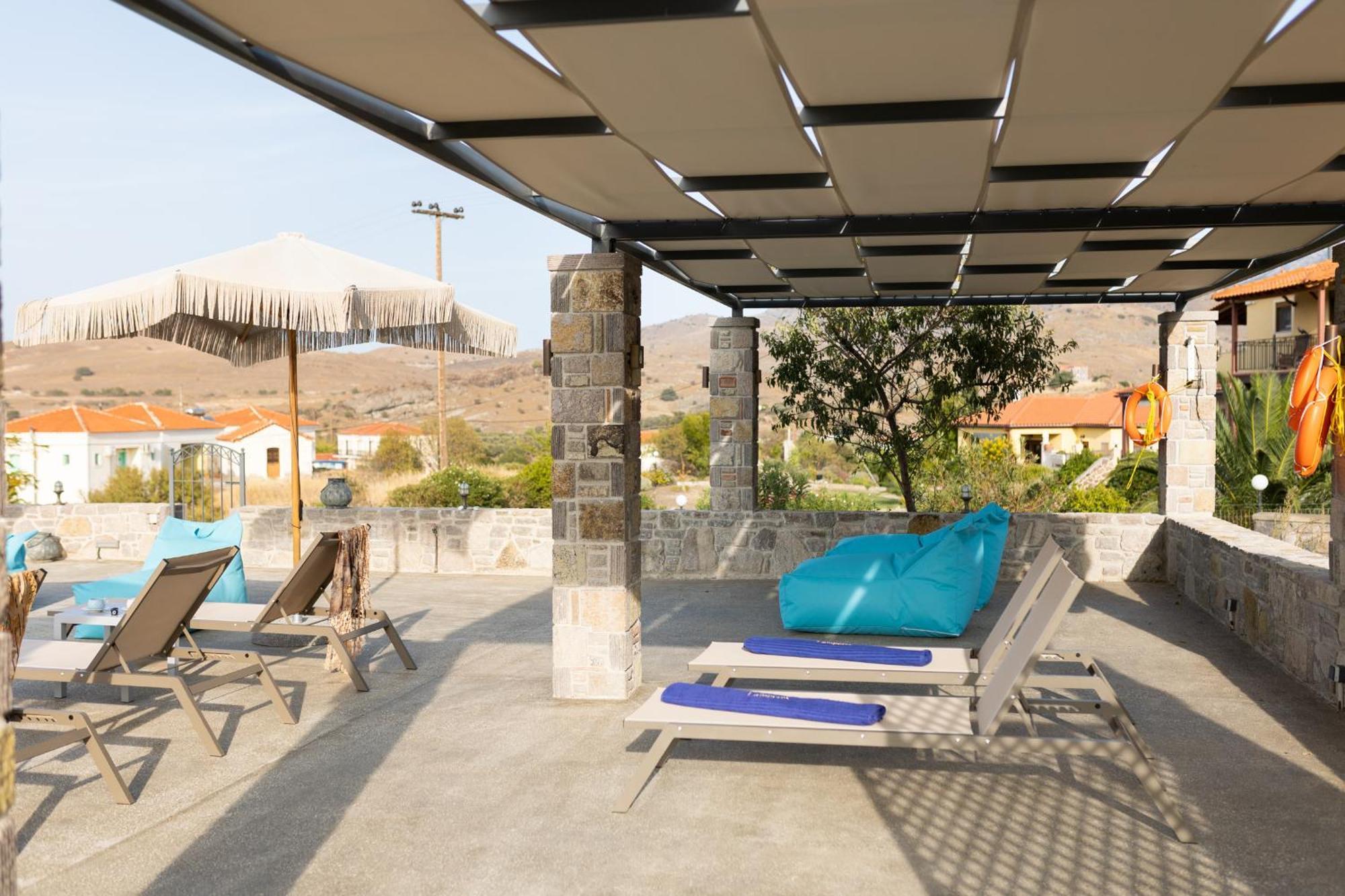 Lampetos Houses Molyvos ミシナ エクステリア 写真