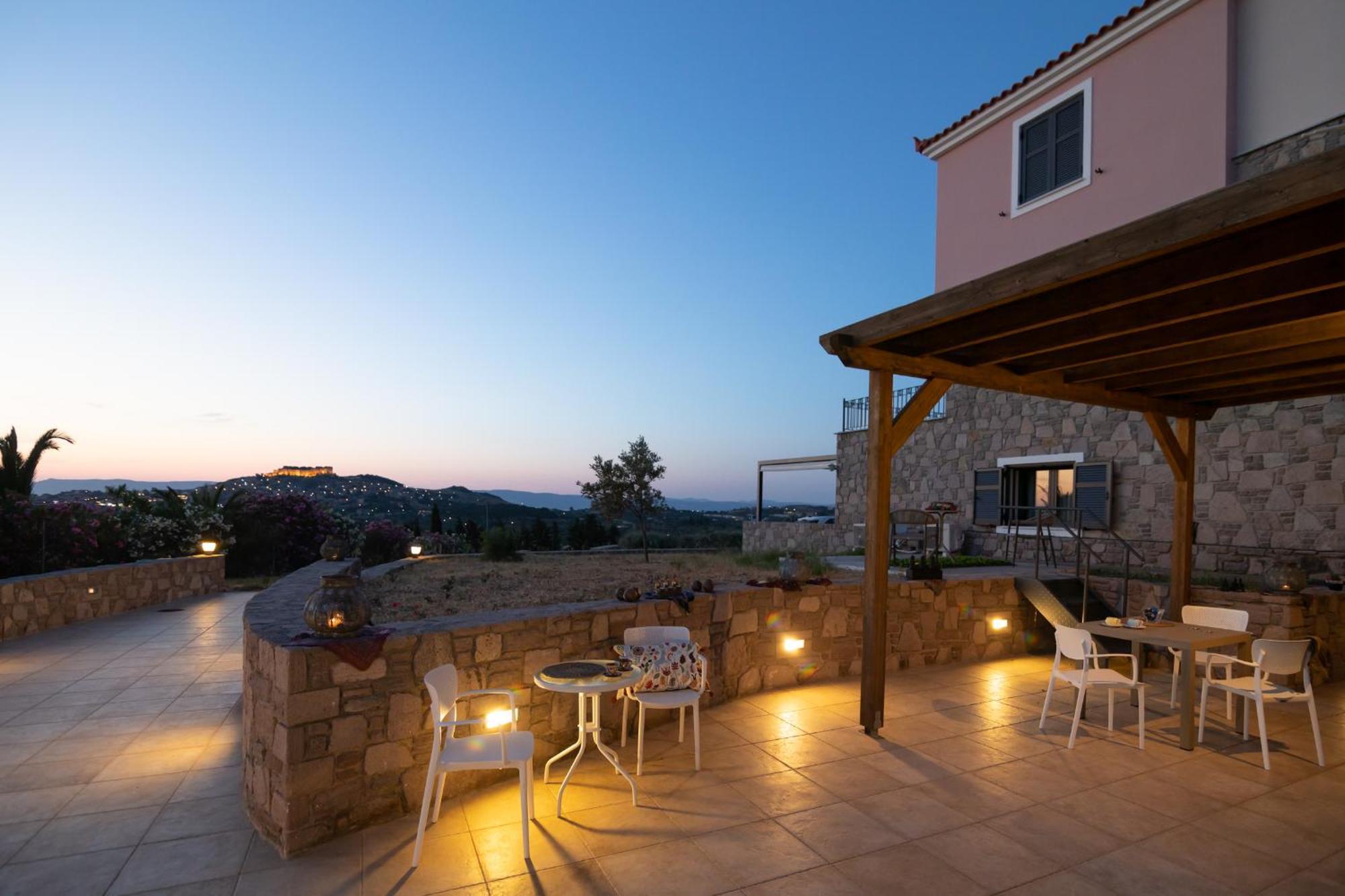 Lampetos Houses Molyvos ミシナ エクステリア 写真