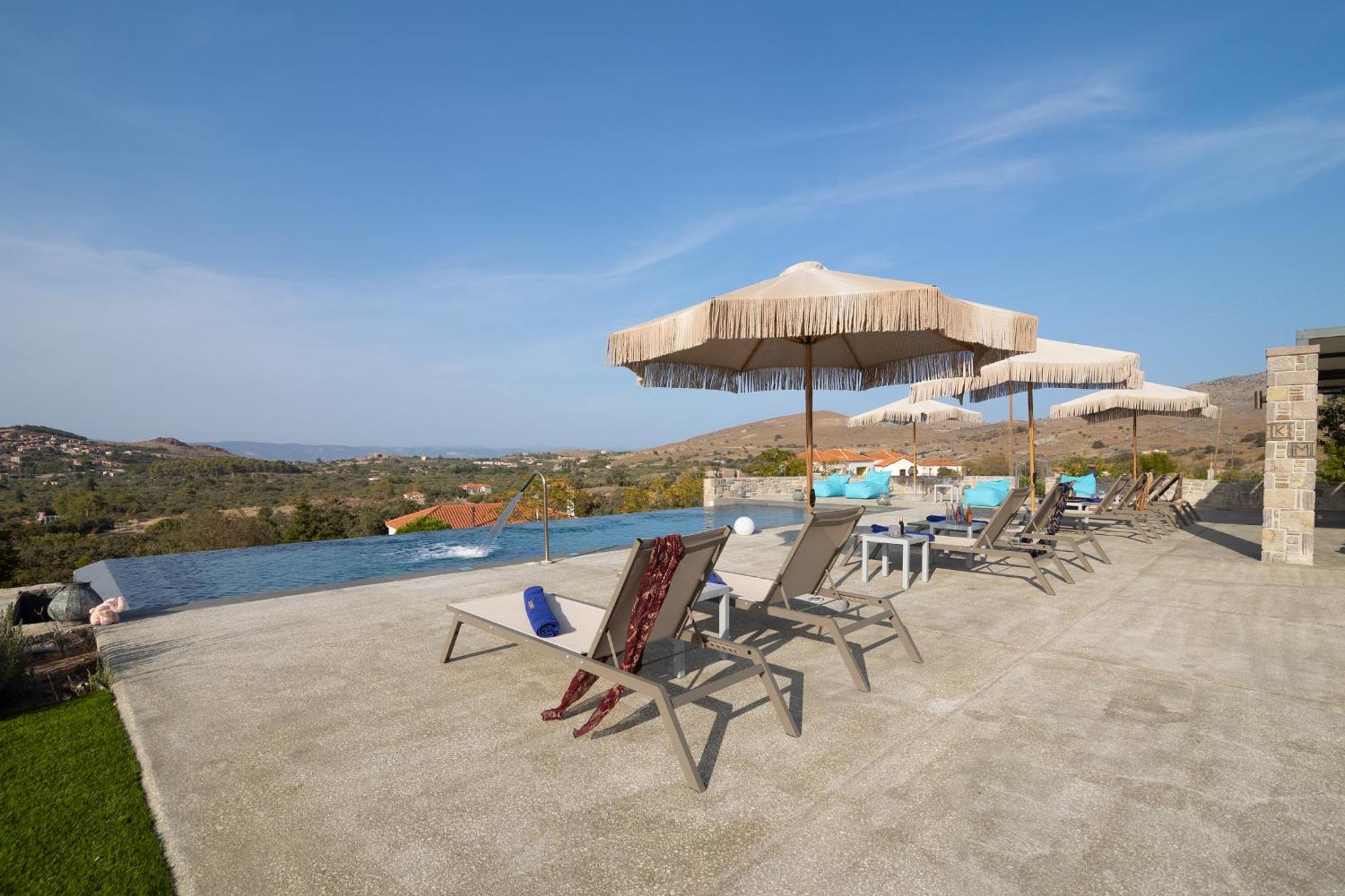 Lampetos Houses Molyvos ミシナ エクステリア 写真