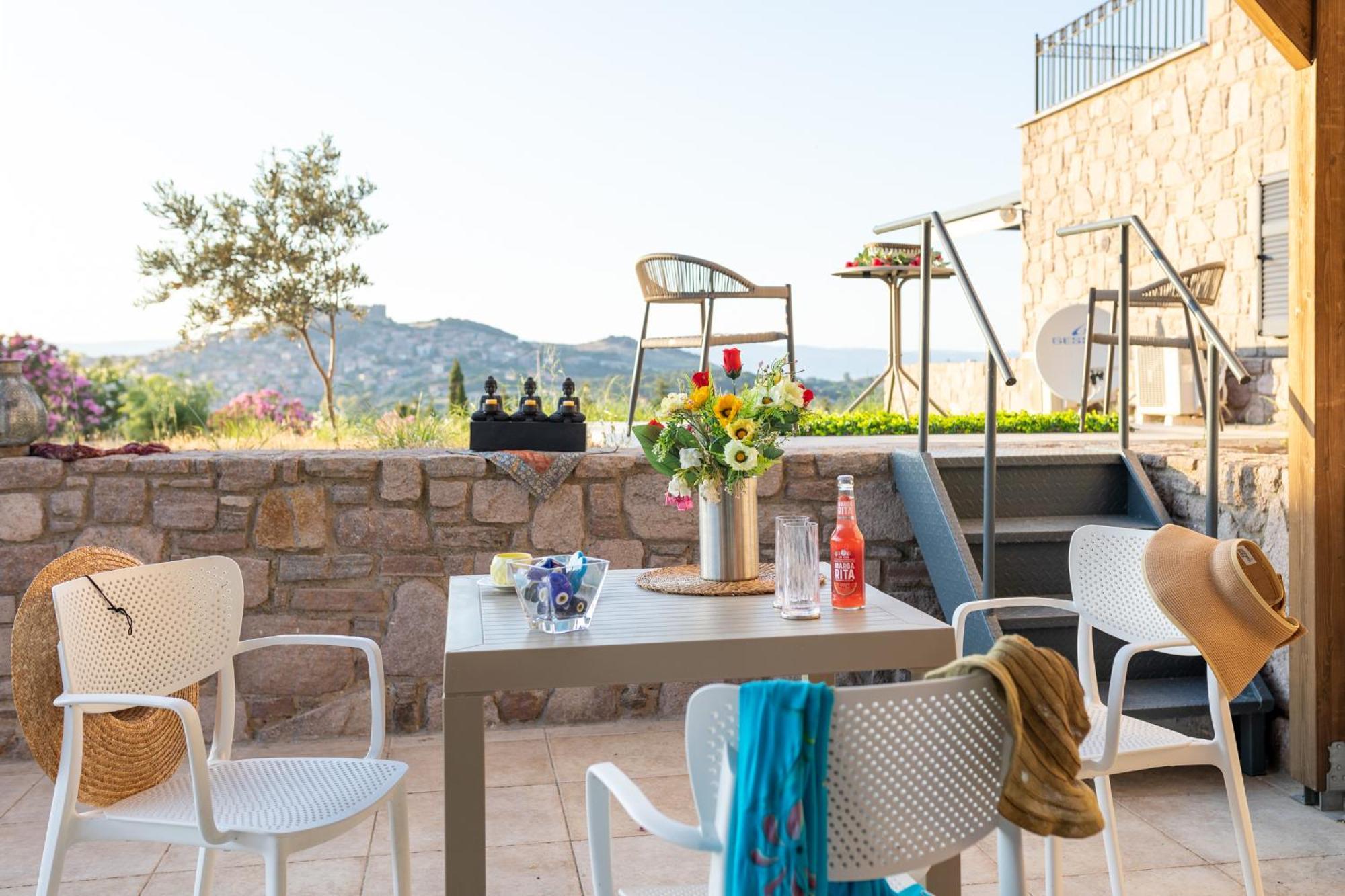 Lampetos Houses Molyvos ミシナ エクステリア 写真
