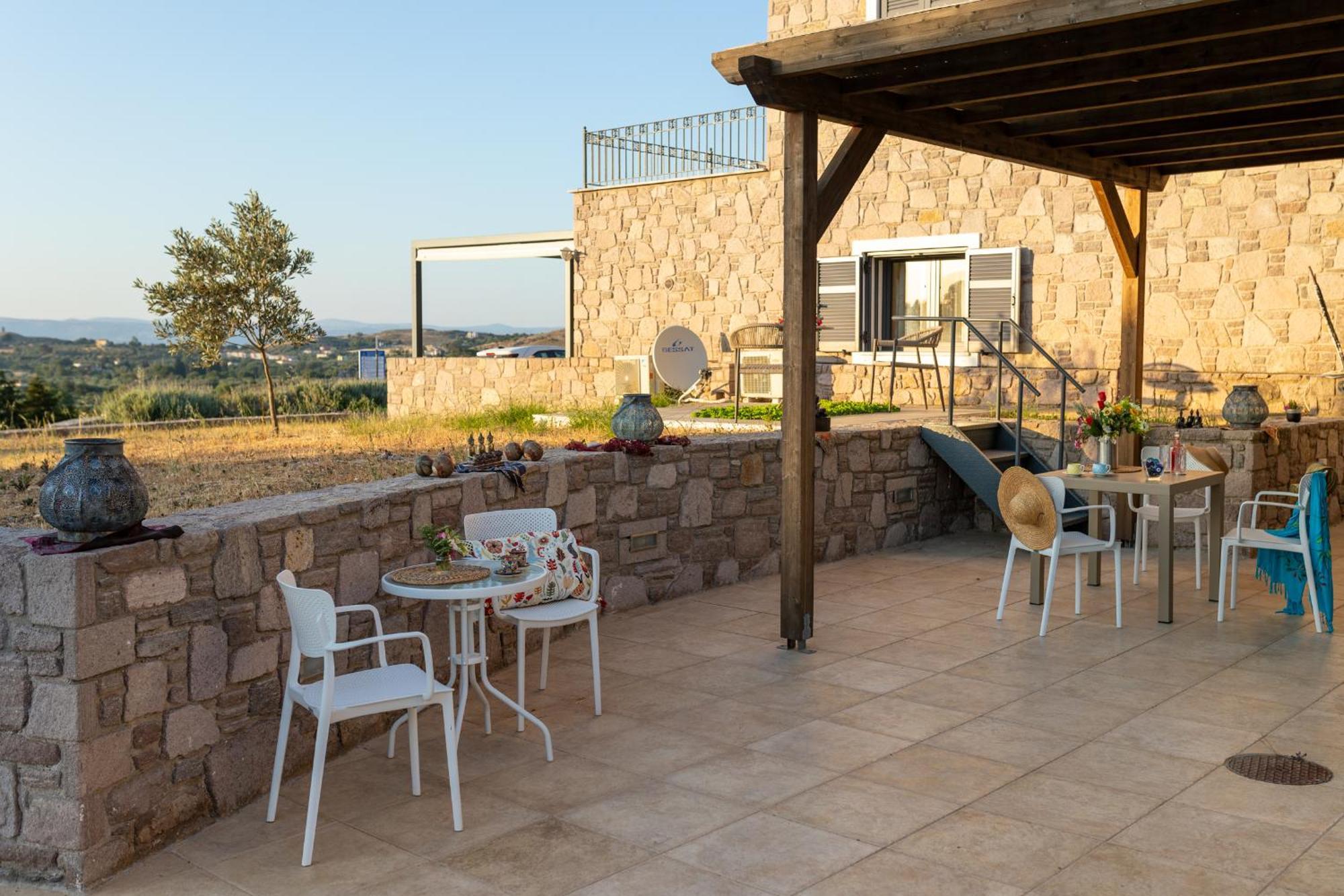 Lampetos Houses Molyvos ミシナ エクステリア 写真