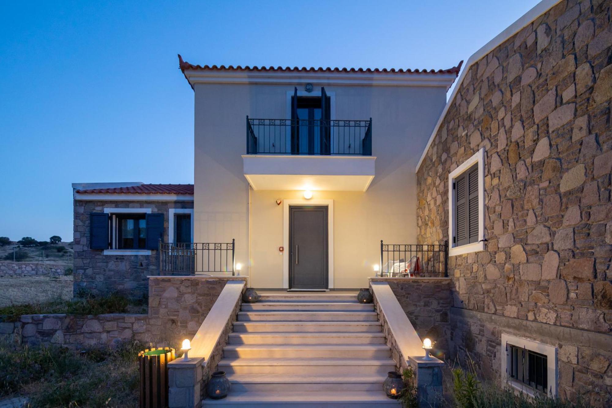 Lampetos Houses Molyvos ミシナ エクステリア 写真